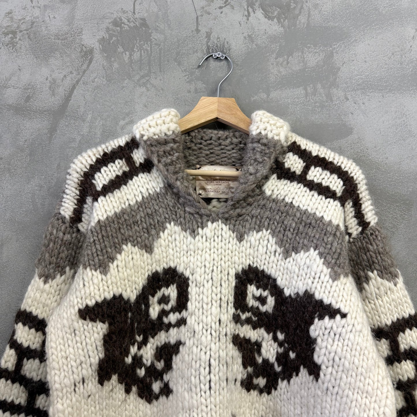 Cowichan Indian Knit カナダ製 ウール カウチンニットセーター
