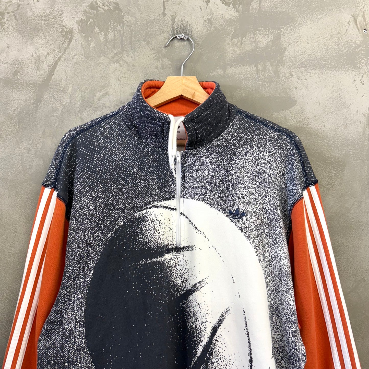 adidas バスケットボール ハーフジップ スウェット トレーナー アディダス