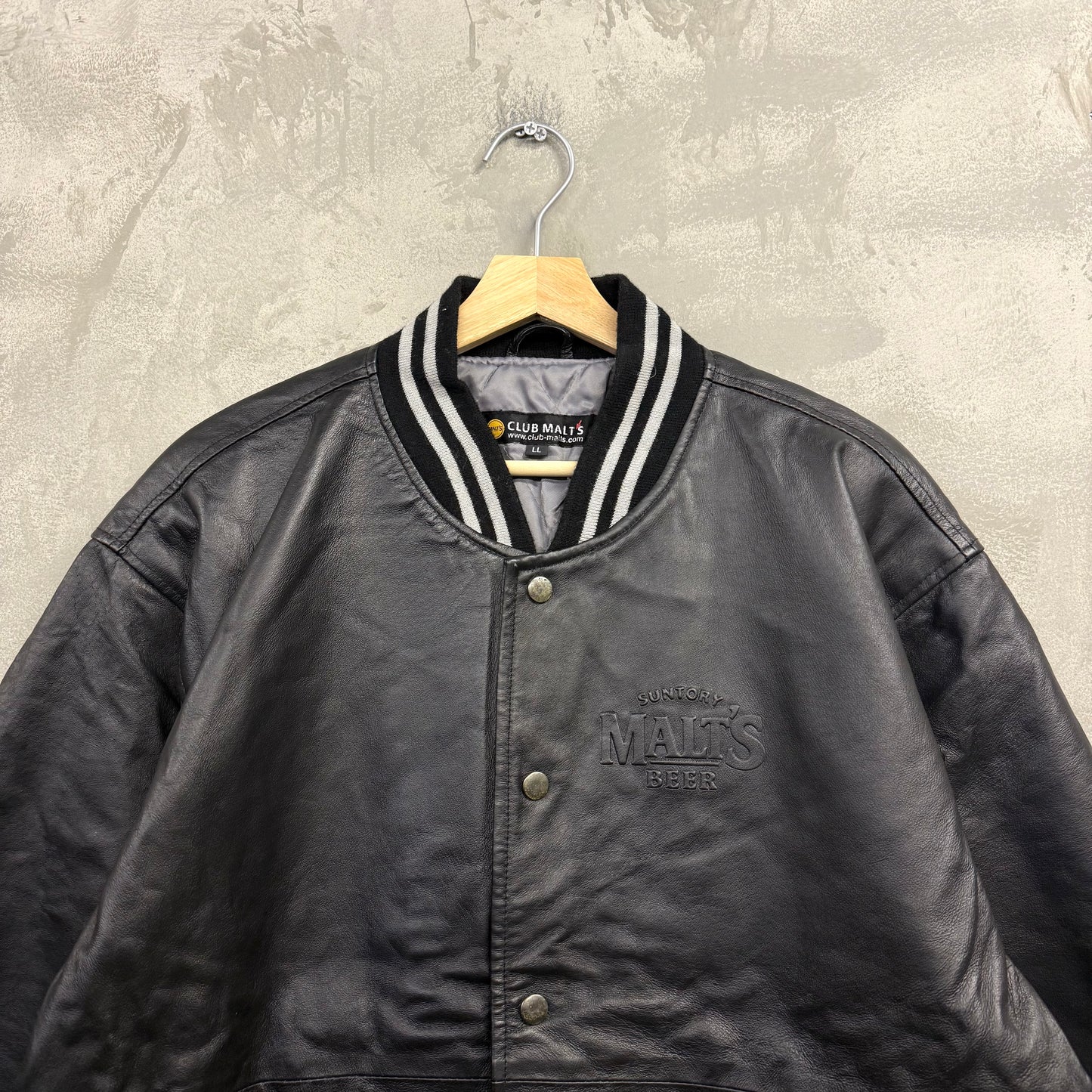 SUNTORY MALT'S レザー スタジャン ジャケット モルツ 企業物 サントリー