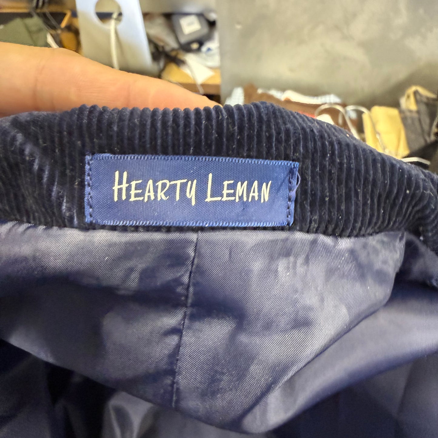 HEARTY LEMAN コーデュロイ チェック テーラードジャケット