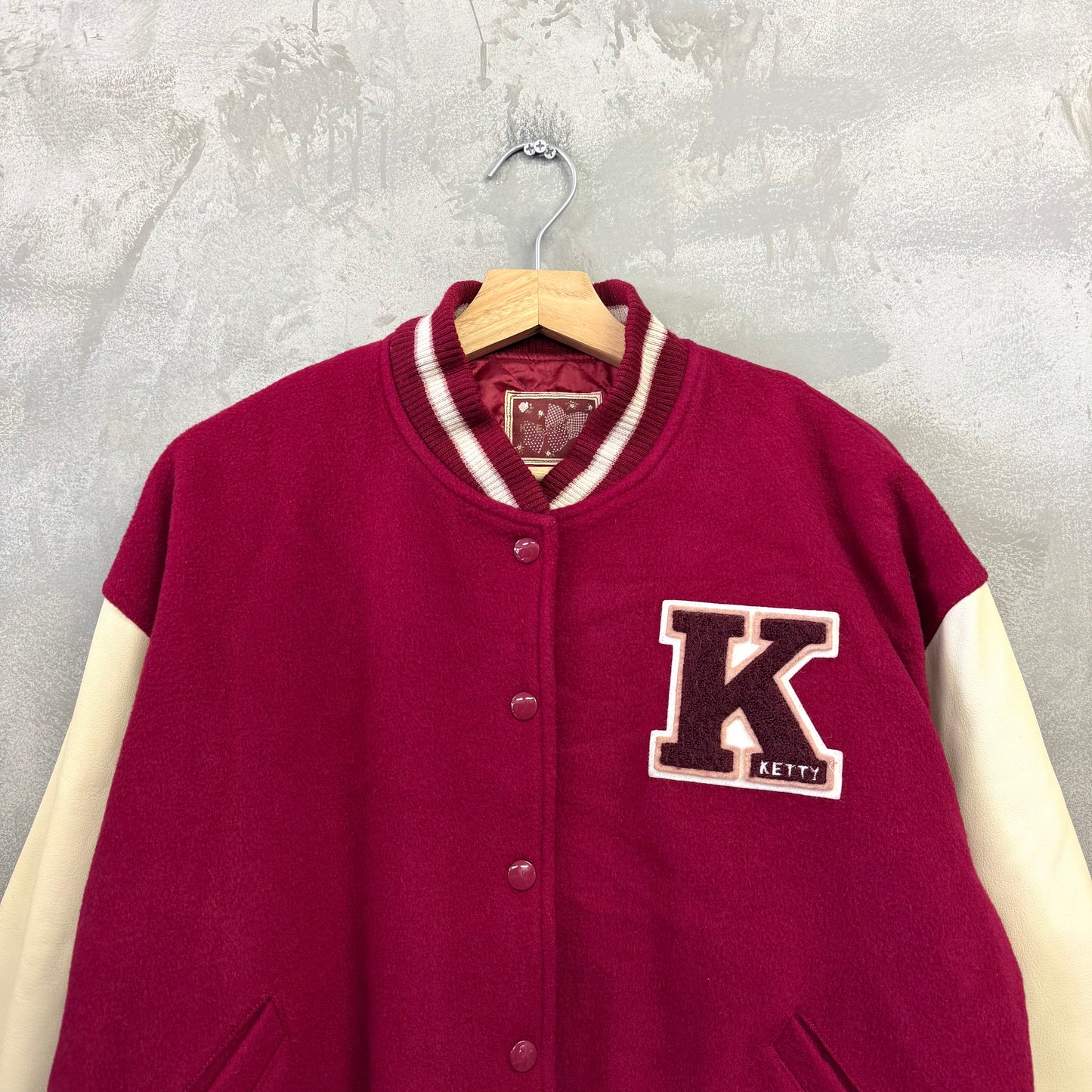 KETTY ウールレザー スタジャン スタジアムジャケット 牛革 ケティ