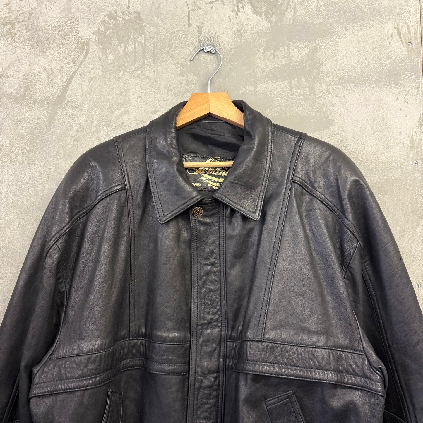 LEPANTO スペイン製 シープスキン レザージャケット ブルゾン 羊革