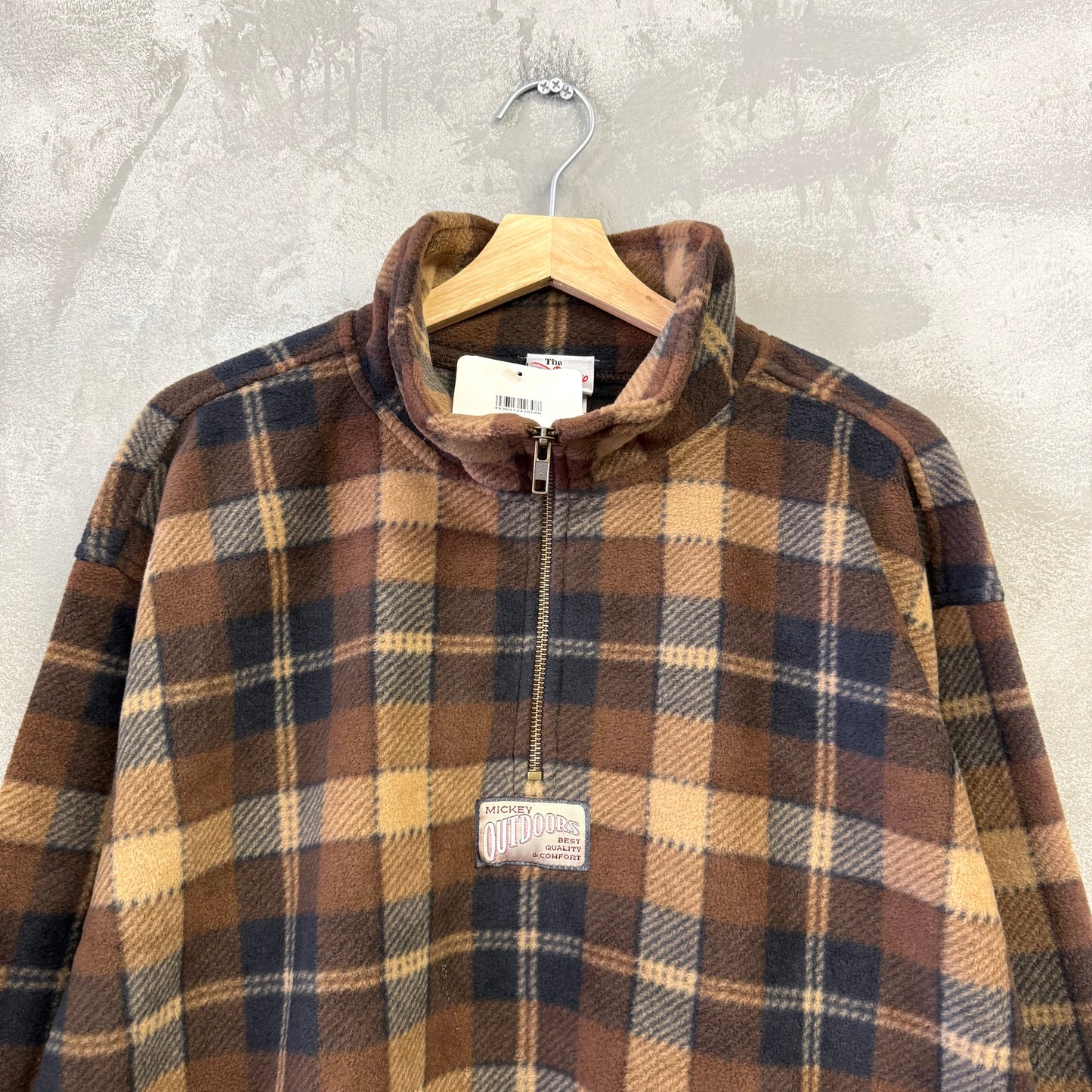 【新品】90's Disney store ハーフジップ フリース