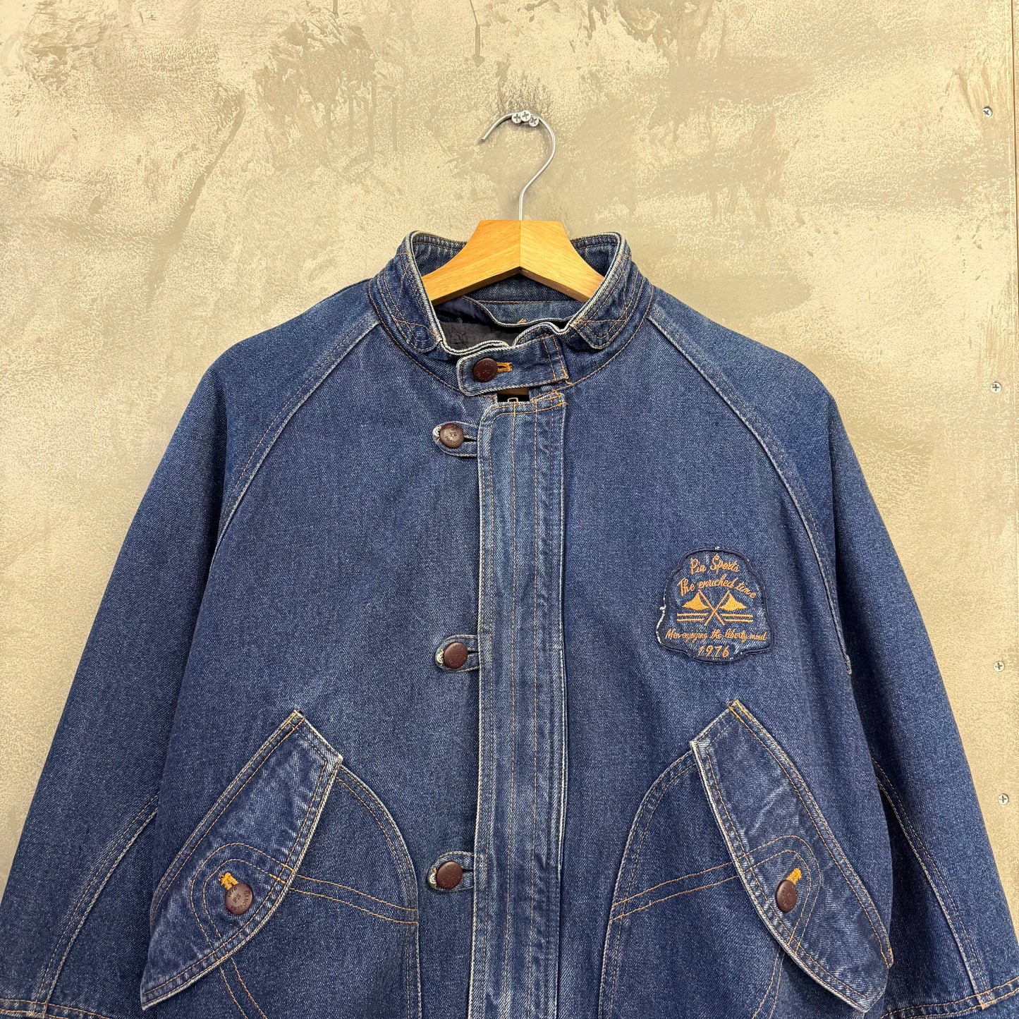 90's PIA SPORTS デニム ブルゾン ジャケット ライナー付き ピアスポーツ