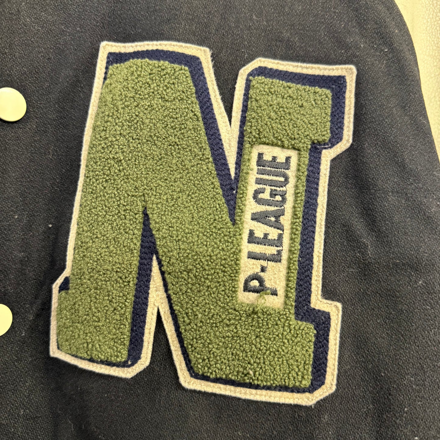 CRACK Sporting goods ウールスタジャン 牛皮 レザー