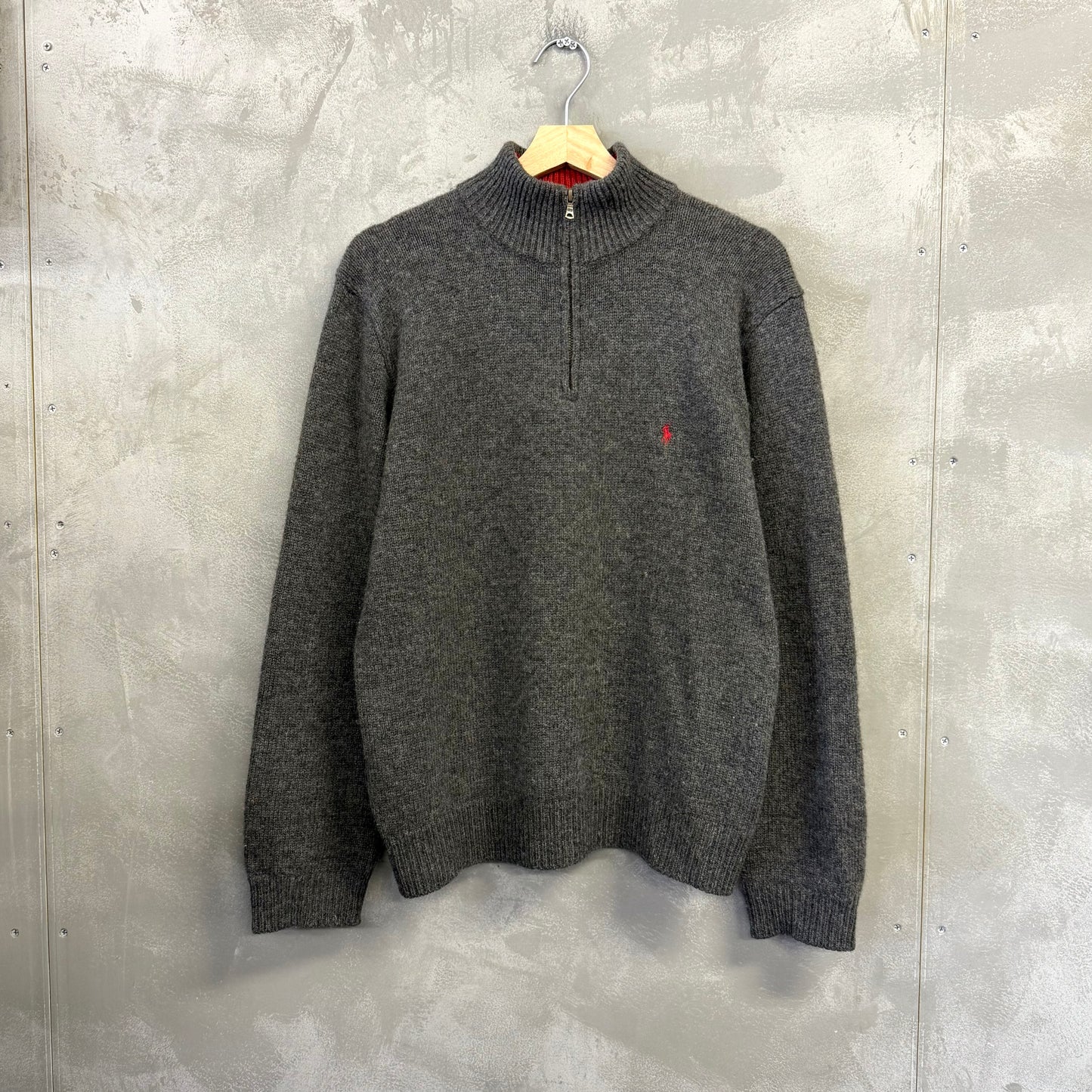 90's POLO by RALPH LAUREN ハーフジップ ニットセーター ラルフローレン