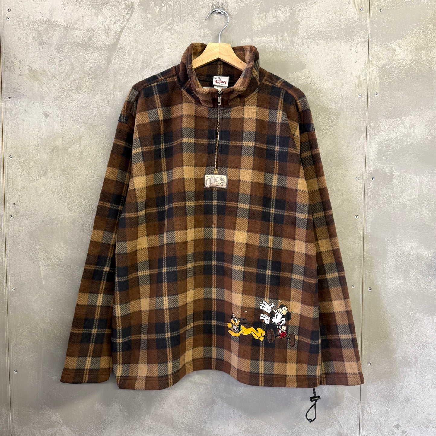 【新品】90's Disney store ハーフジップ フリース