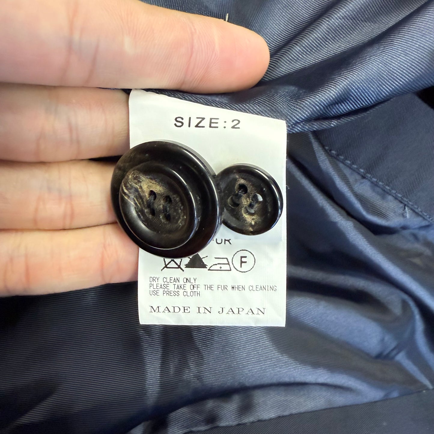 UNDECORATED MAN ラビットファー トレンチコート アンデコレイテッド