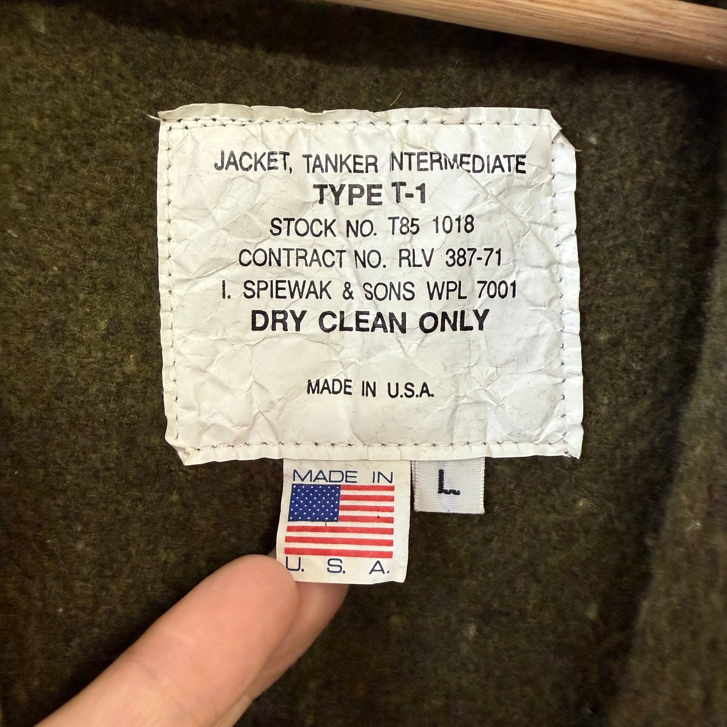 80’s USA製 SPIEWAK T1 タンカースジャケット スピワック