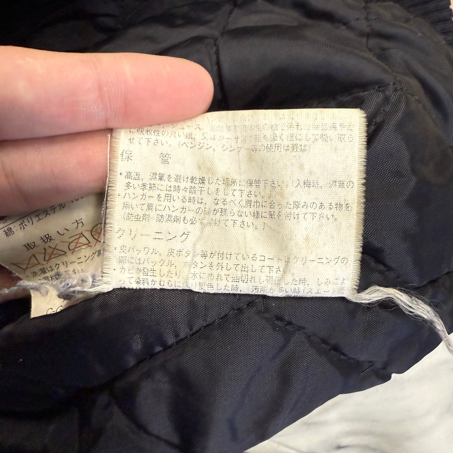 CRACK Sporting goods ウールスタジャン 牛皮 レザー