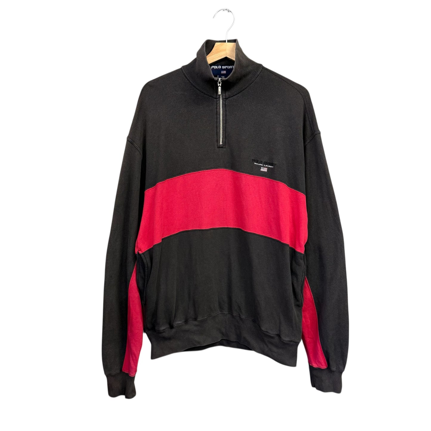 90's POLO SPORT ハーフジップ スウェット ラルフローレン