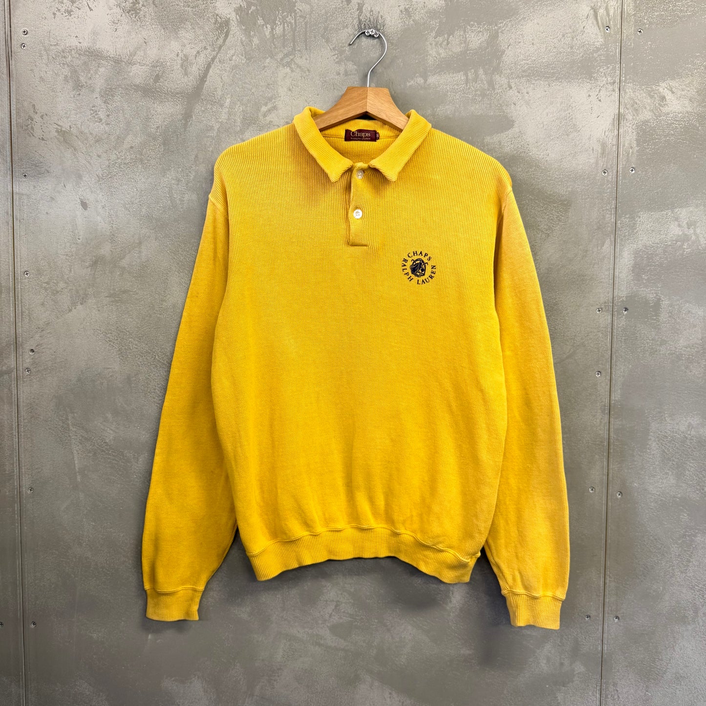 80's CHAPS RALPH LAUREN コットン セーター ポロシャツ