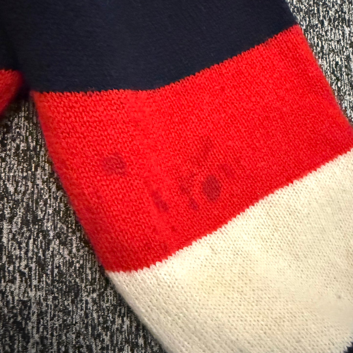 MAISON KITSUNE トリコロール ボーダー ウールセーター イタリア製