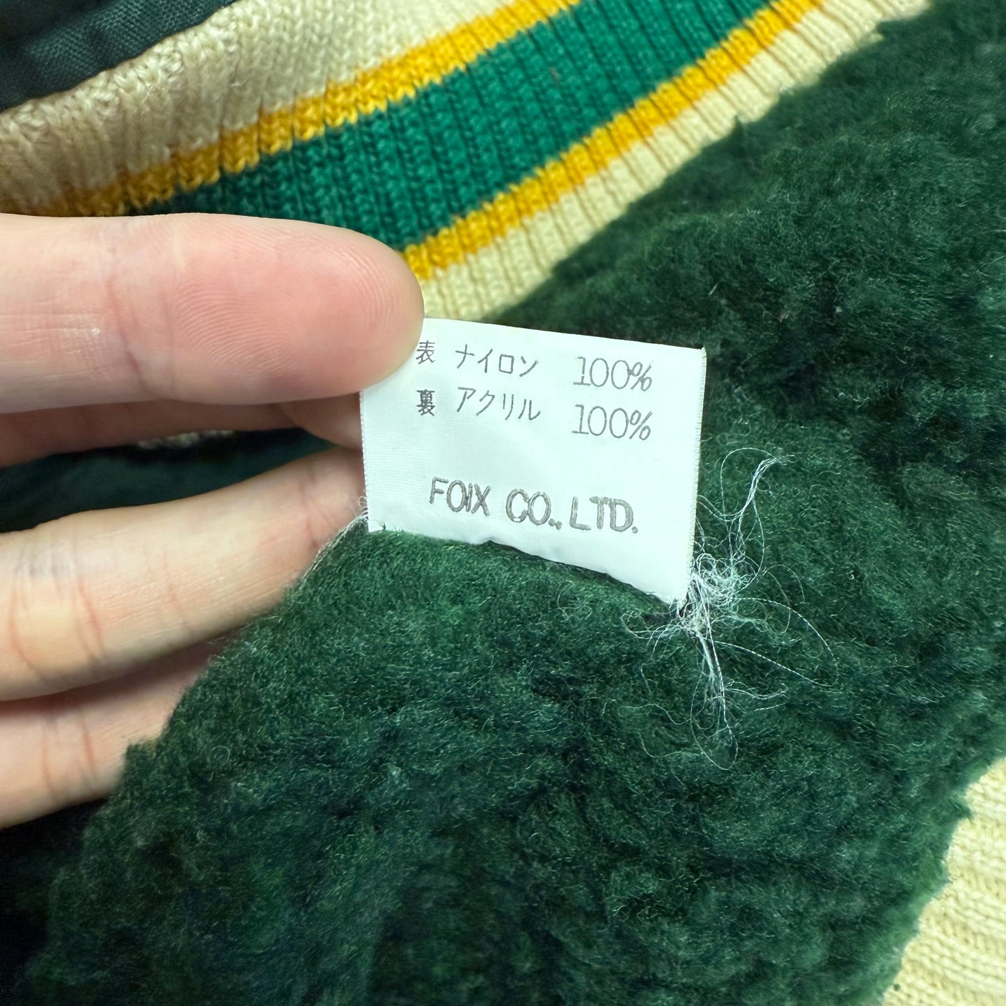 FOIX スタジャン 裏起毛 ジャケット