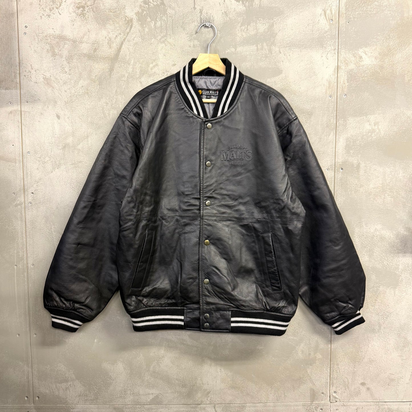SUNTORY MALT'S レザー スタジャン ジャケット モルツ 企業物 サントリー