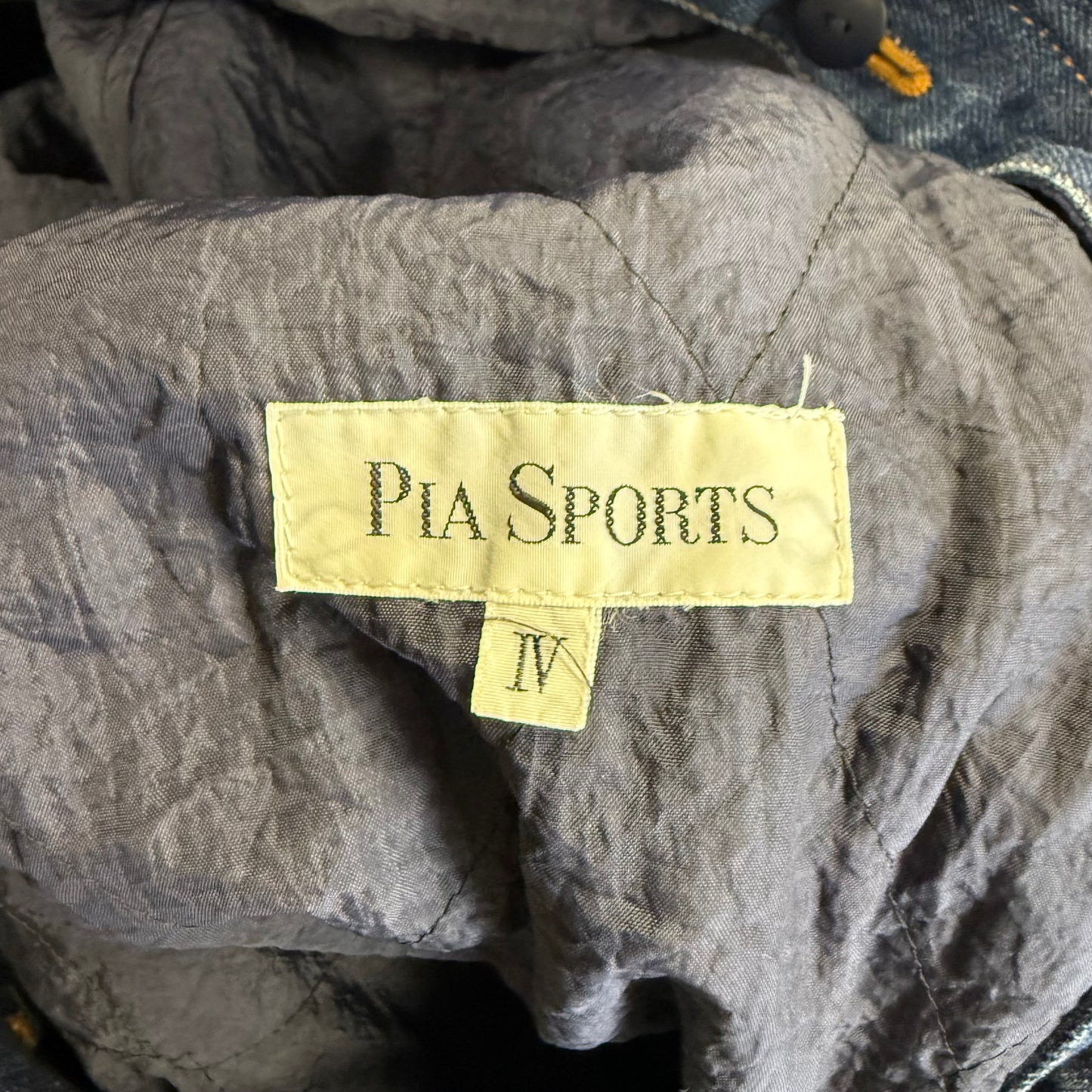 90's PIA SPORTS デニム ブルゾン ジャケット ライナー付き ピアスポーツ