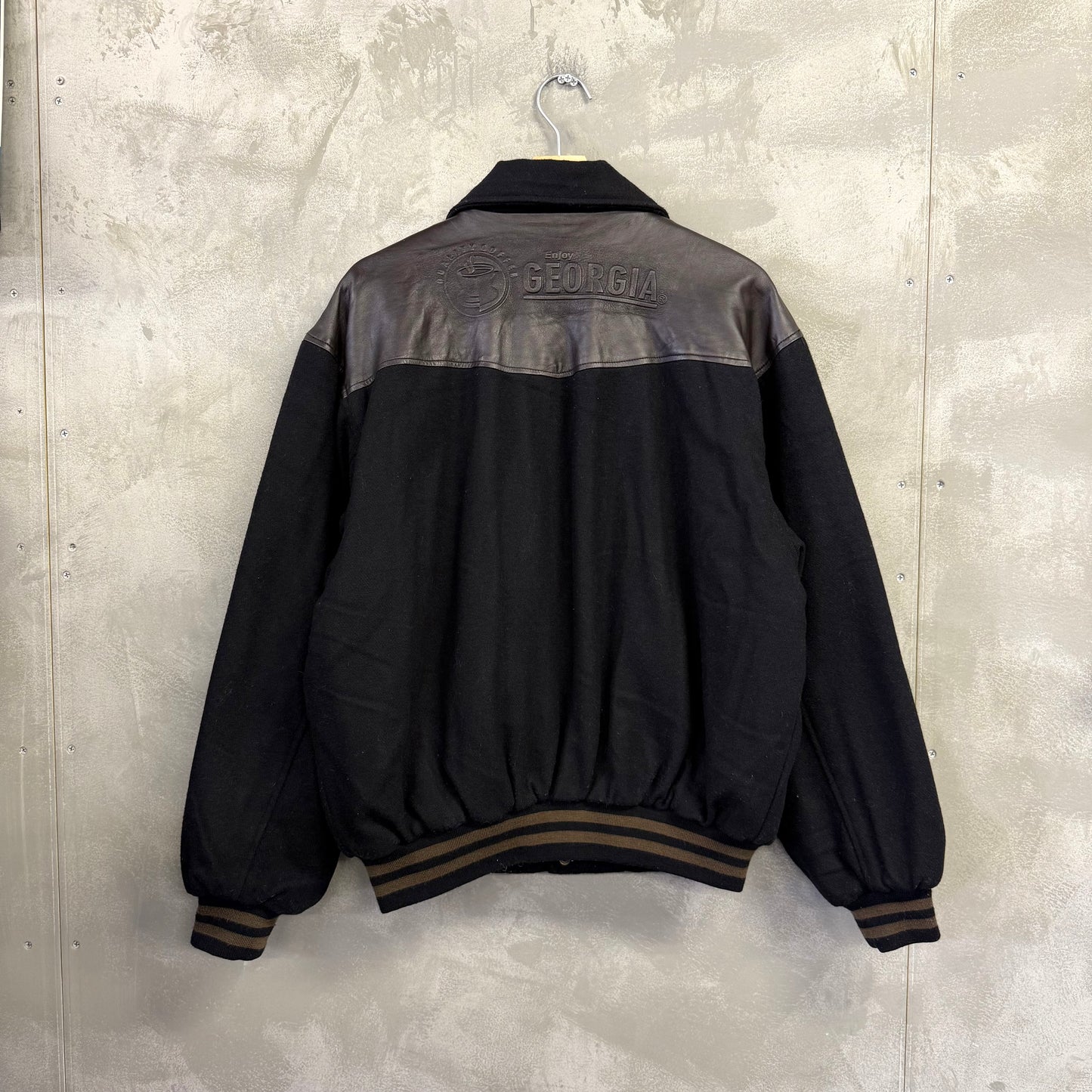 GEORGIA レザー スタジャン スタジアムジャケット 企業物