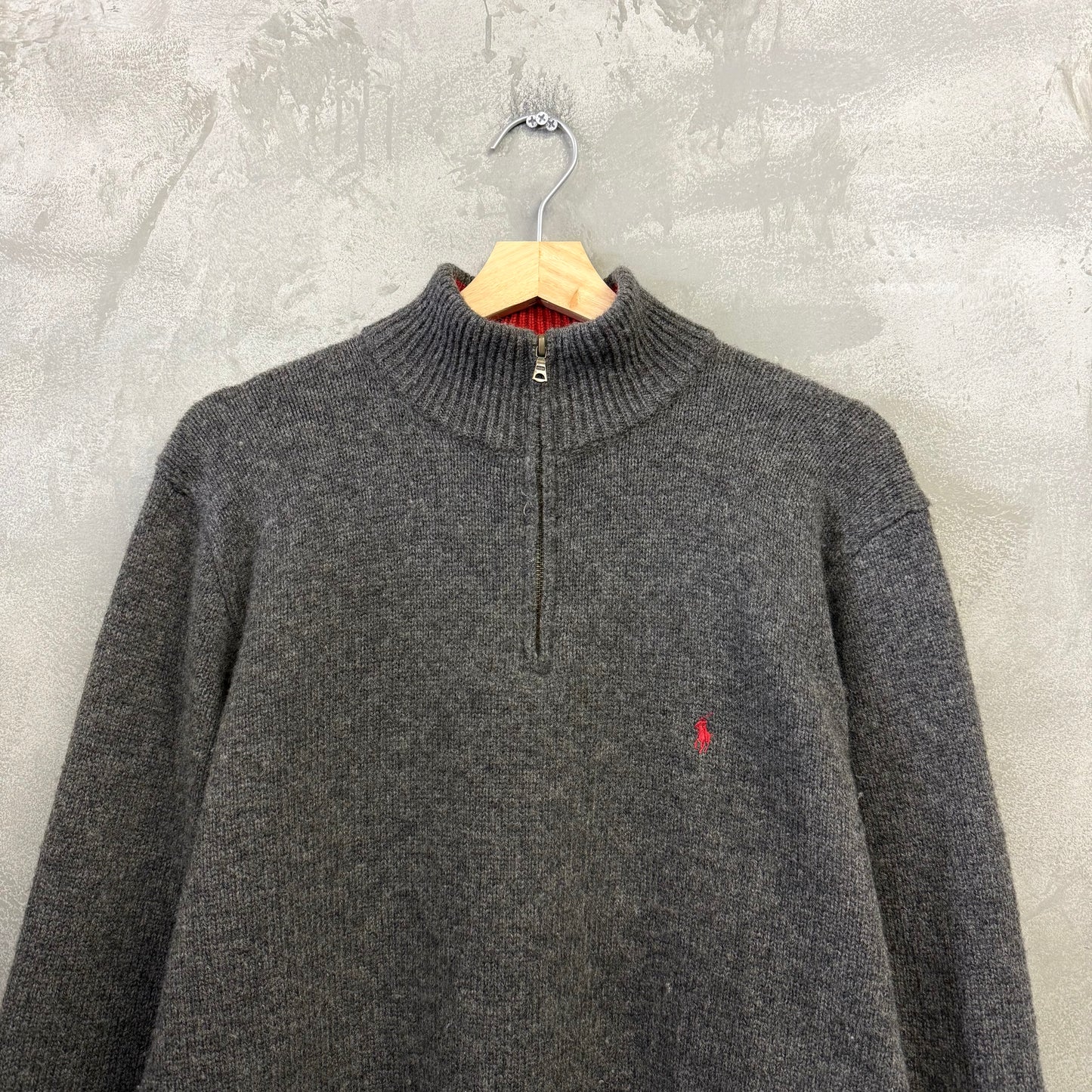 90's POLO by RALPH LAUREN ハーフジップ ニットセーター ラルフローレン