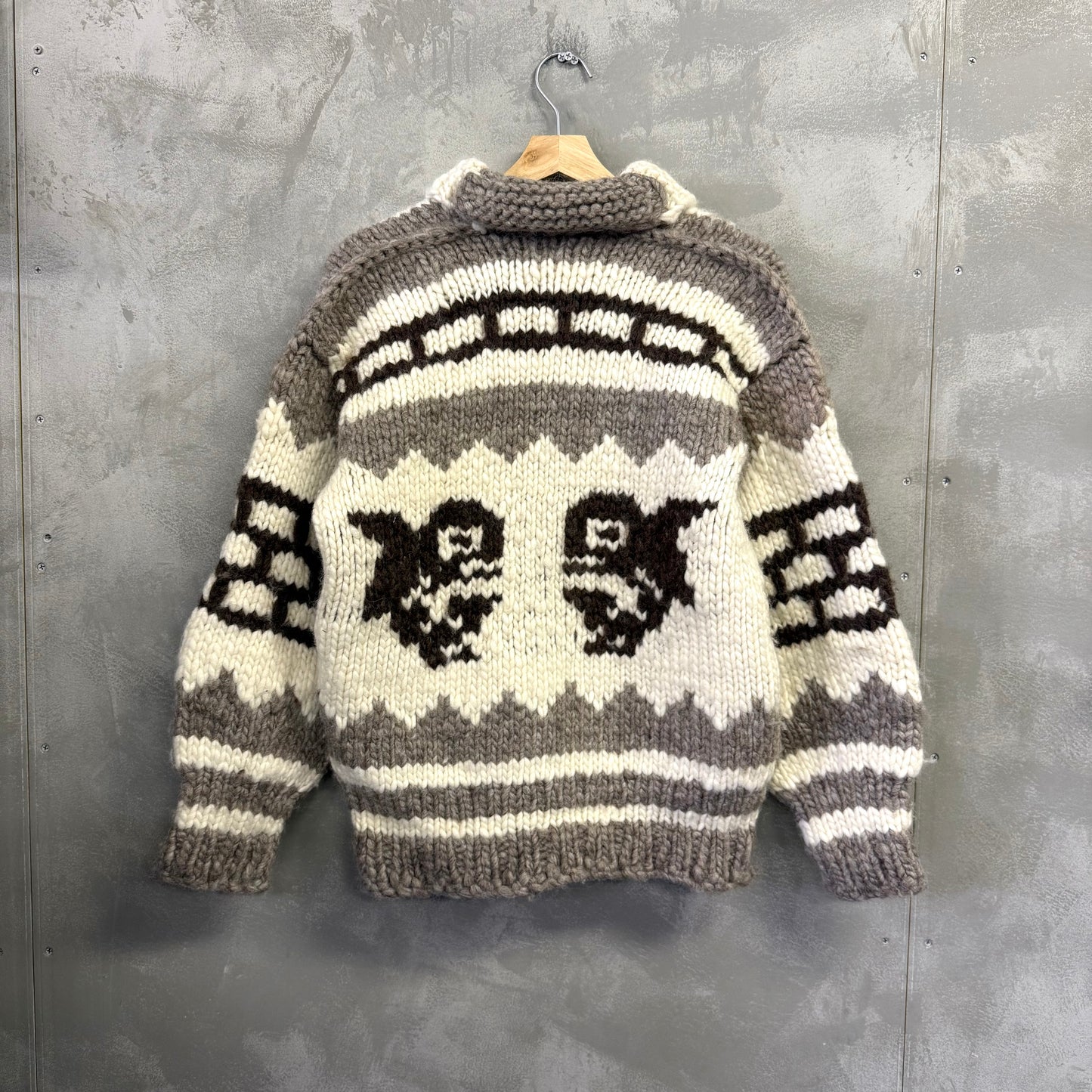 Cowichan Indian Knit カナダ製 ウール カウチンニットセーター