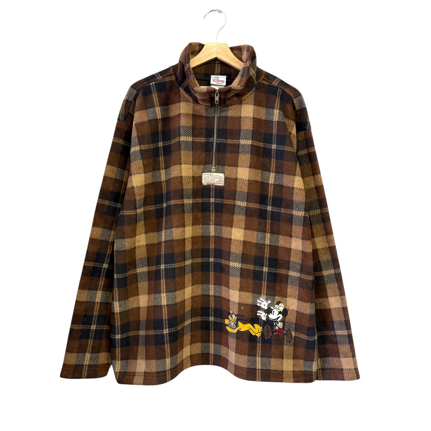【新品】90's Disney store ハーフジップ フリース