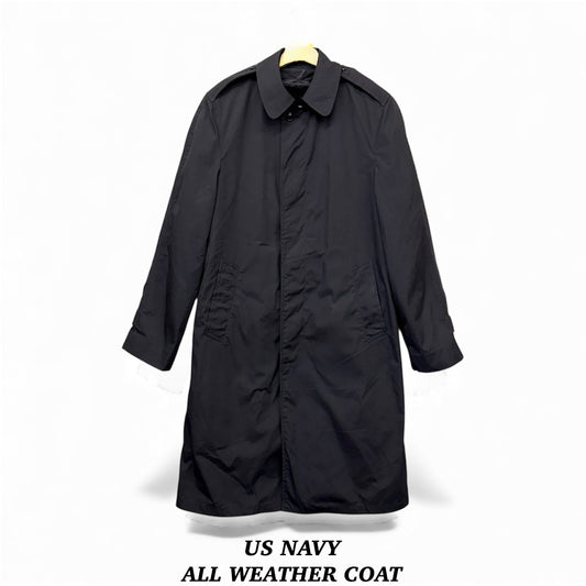 US NAVY 1987年製 オールウェザー コート ステンカラー 米国海軍 ボアライナー付き