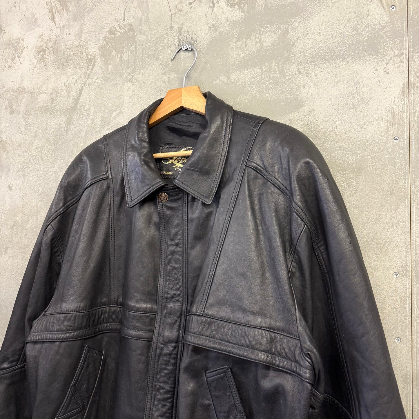 LEPANTO スペイン製 シープスキン レザージャケット ブルゾン 羊革