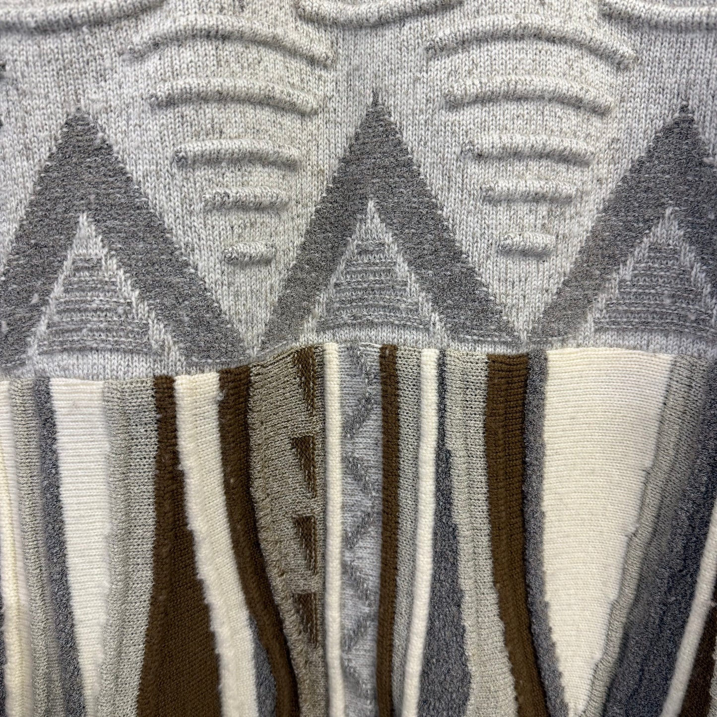 90's LANCEL 3D デザイン ニットセーター 日本製 ランセル