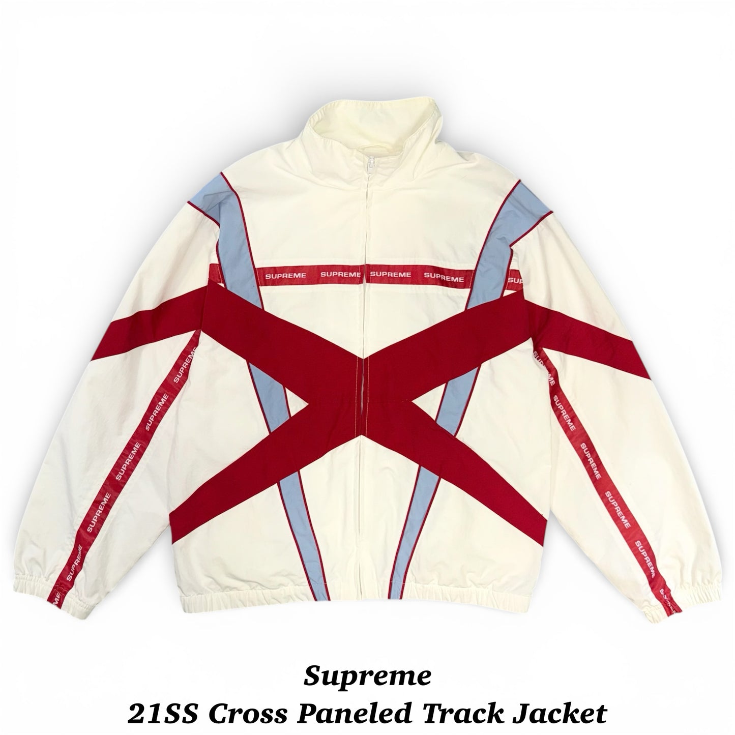 supreme 21SS Cross Paneled トラックジャケット
