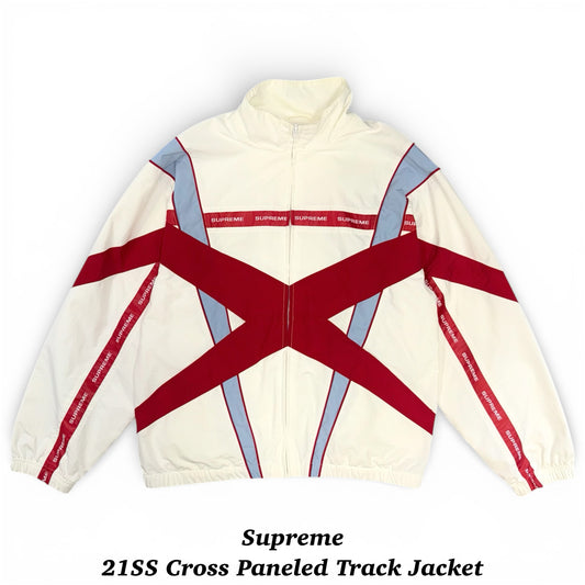supreme 21SS Cross Paneled トラックジャケット