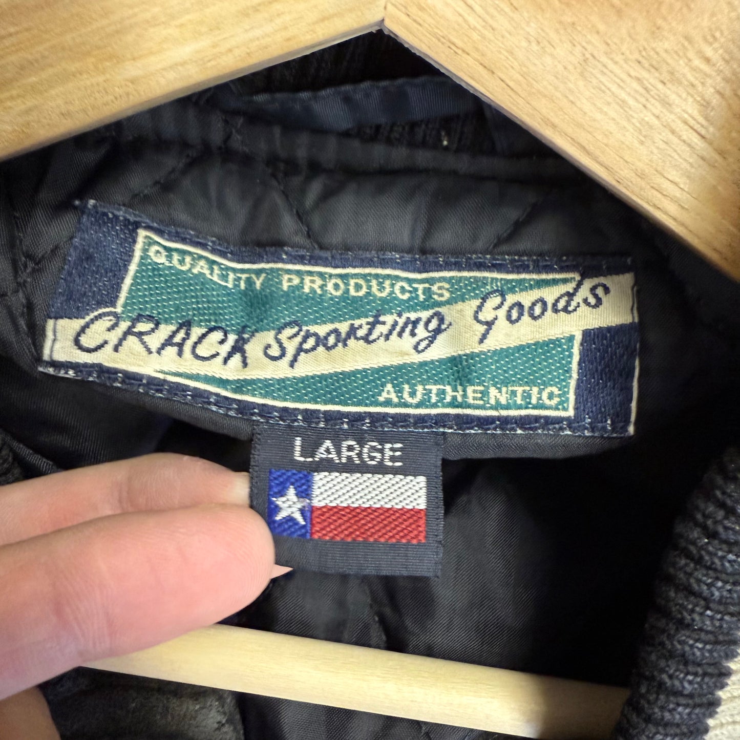 CRACK Sporting goods ウールスタジャン 牛皮 レザー