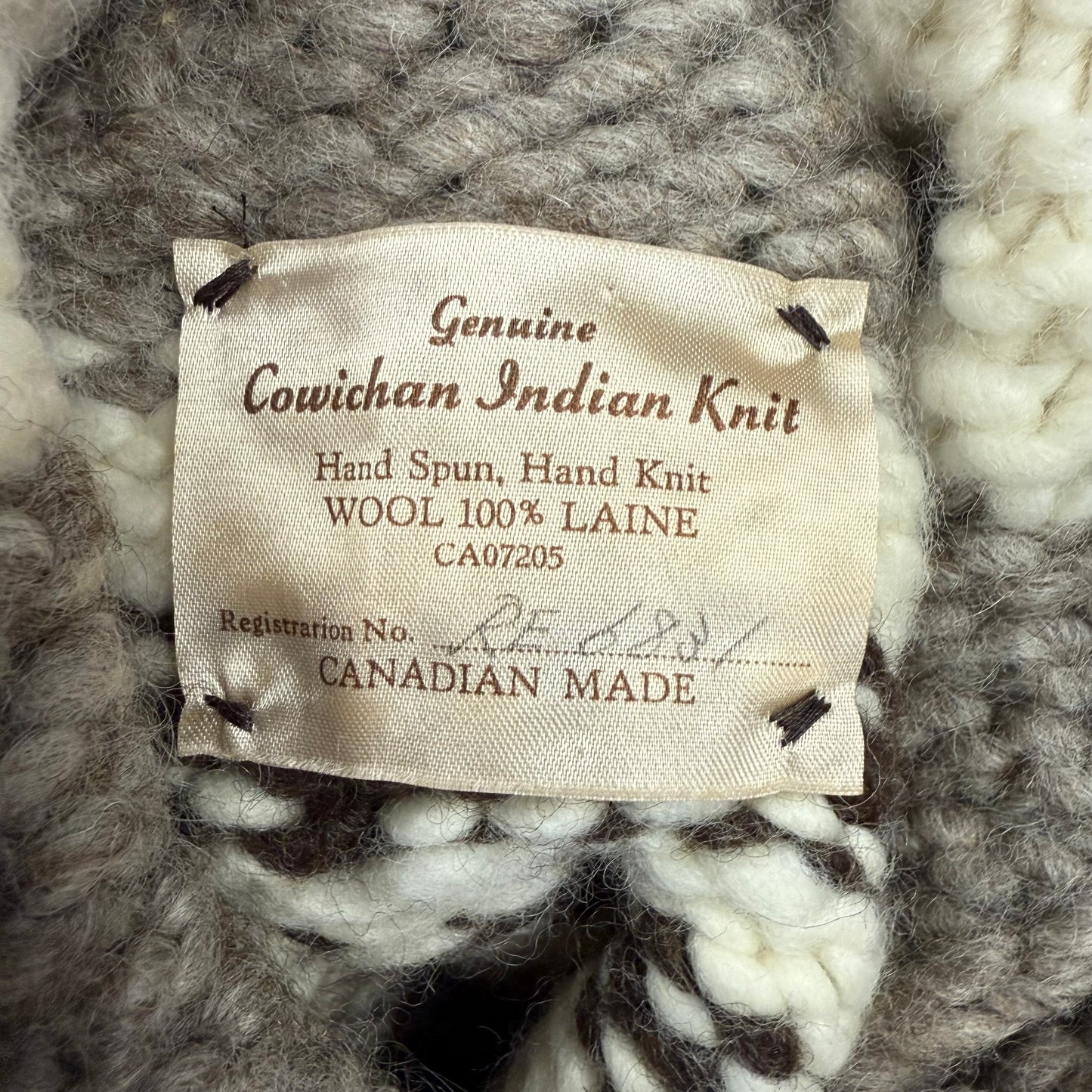 Cowichan Indian Knit カナダ製 ウール カウチンニットセーター