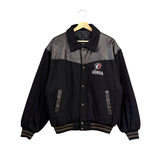 GEORGIA レザー スタジャン スタジアムジャケット 企業物