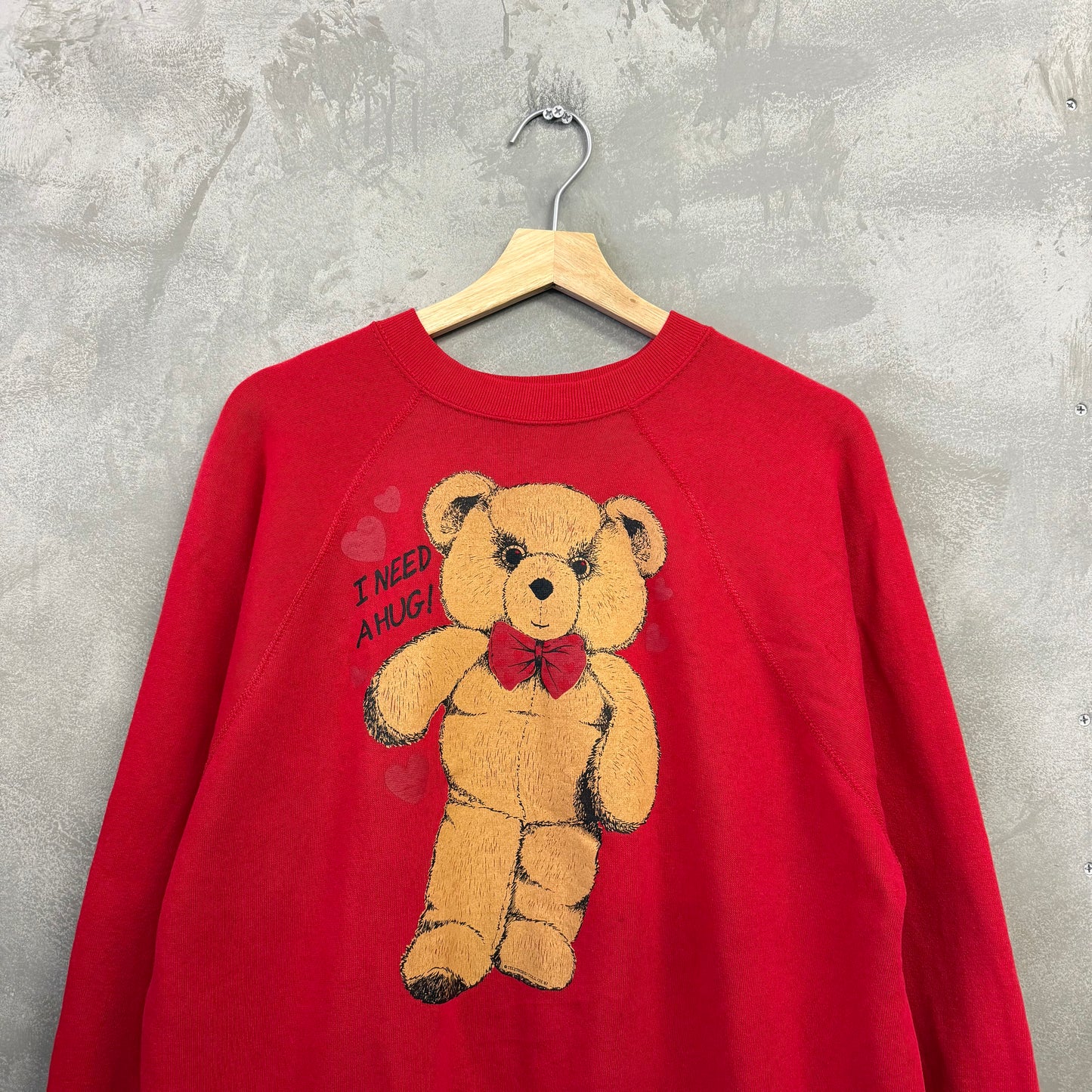 80's TULTEX USA製 スウェット トレーナー 熊 アニマル 動物