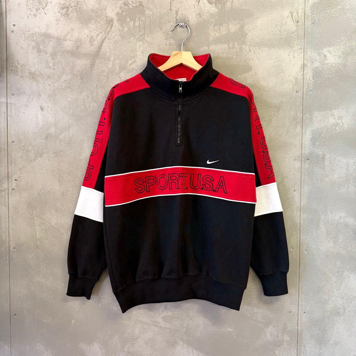 90's NIKE ハーフジップ スウェット トレーナー ナイキ