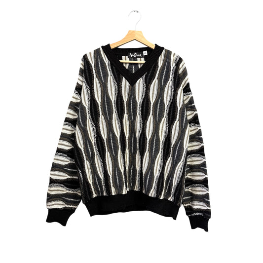 Alan Stuart USA製 3Dニットセーター 手編み