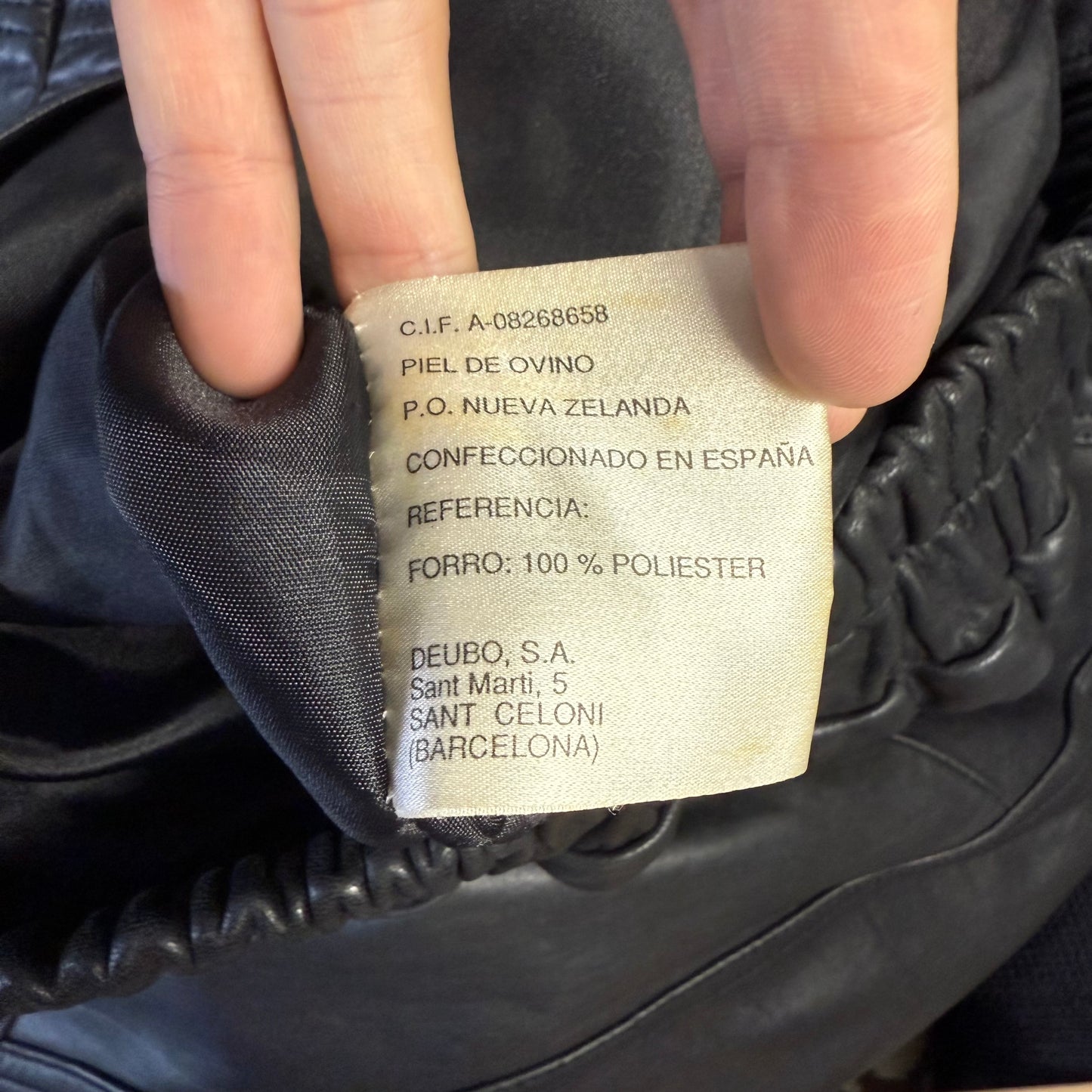 LEPANTO スペイン製 シープスキン レザージャケット ブルゾン 羊革