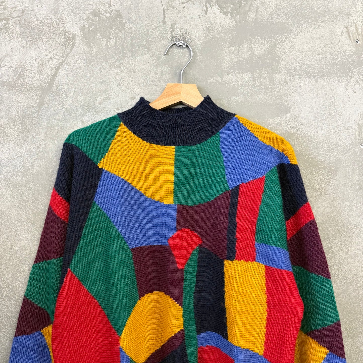 LES HALLES マルチカラー ウール セーター レアール