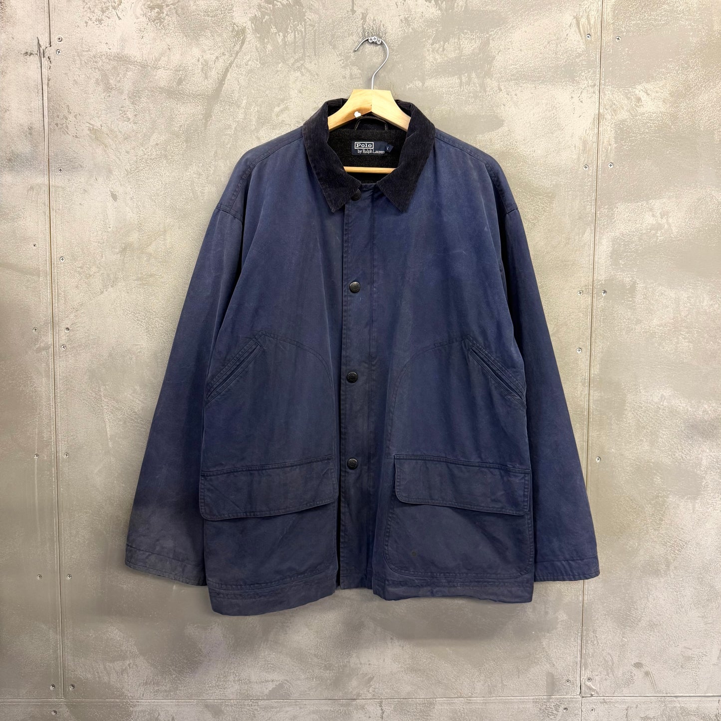 90's POLO by RALPH LAUREN オイルドジャケット コーデュロイ襟