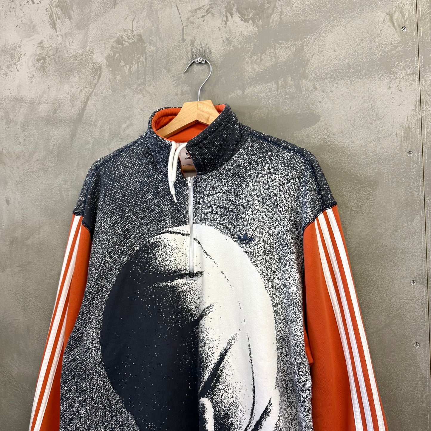 adidas バスケットボール ハーフジップ スウェット トレーナー アディダス