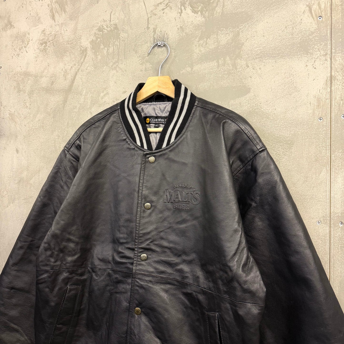 SUNTORY MALT'S レザー スタジャン ジャケット モルツ 企業物 サントリー