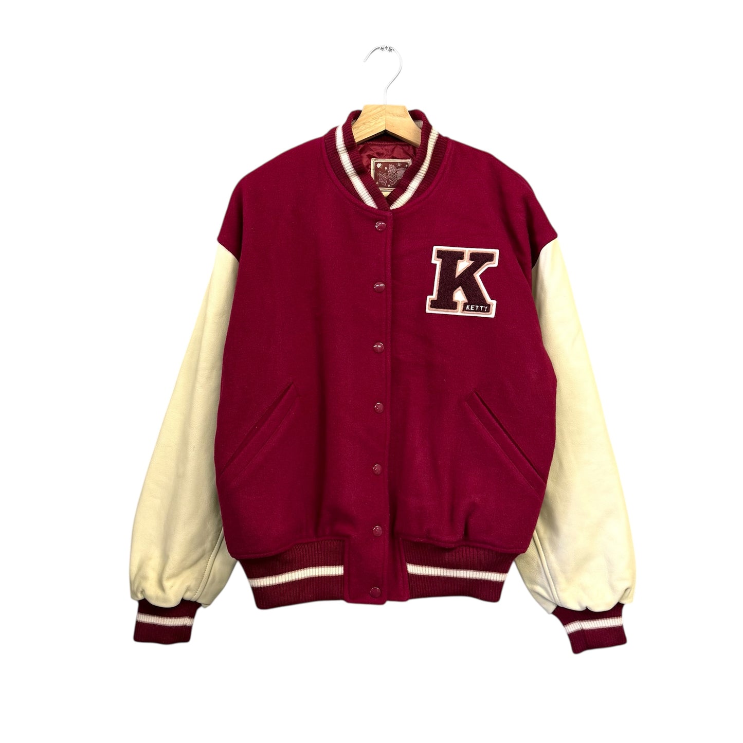 KETTY ウールレザー スタジャン スタジアムジャケット 牛革 ケティ