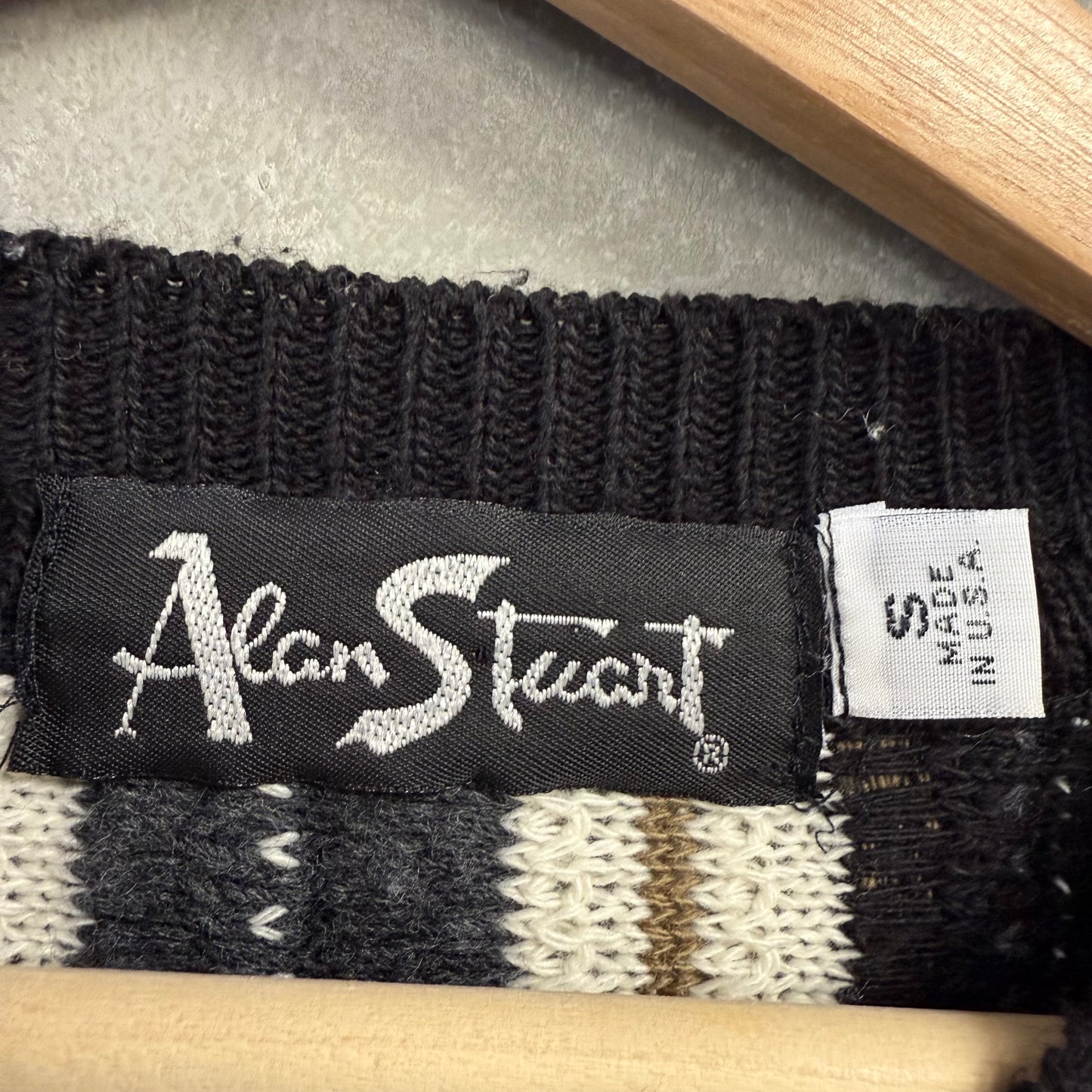 Alan Stuart USA製 3Dニットセーター 手編み