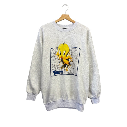 【新品未使用】90's USA製 ルーニーテューンズ トゥイーティー スウェットトレーナー