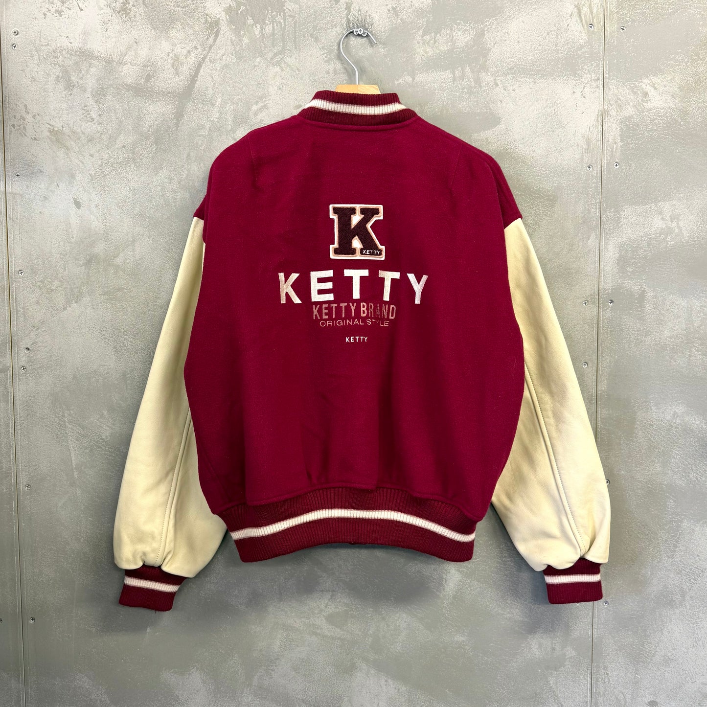 KETTY ウールレザー スタジャン スタジアムジャケット 牛革 ケティ