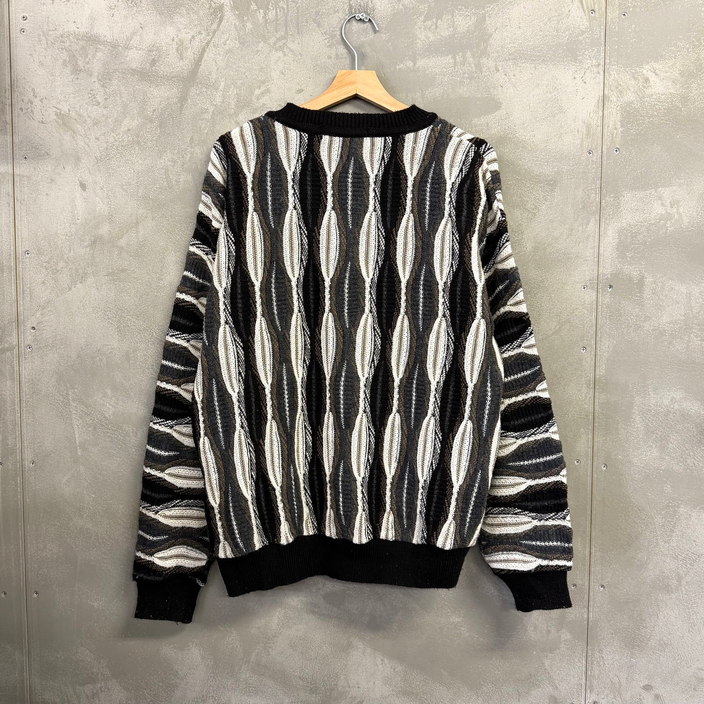 Alan Stuart USA製 3Dニットセーター 手編み