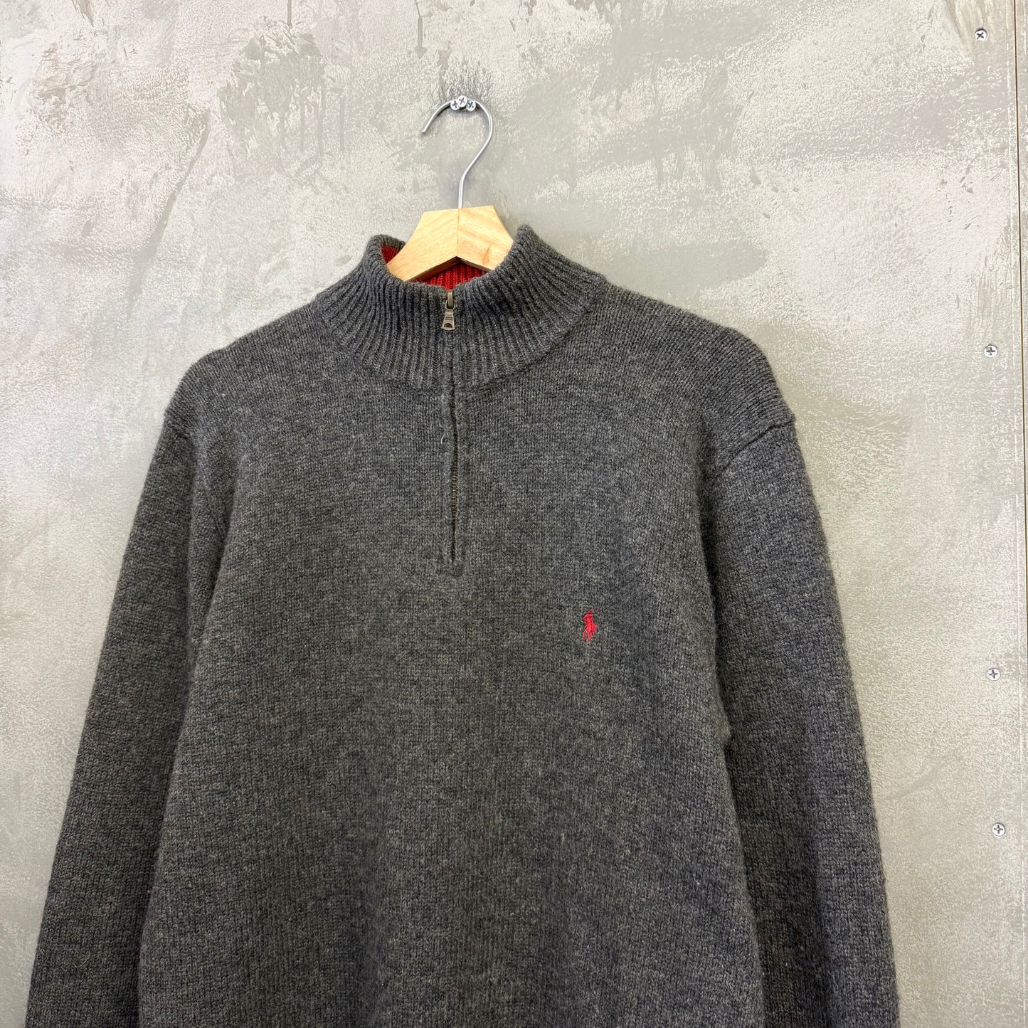 90's POLO by RALPH LAUREN ハーフジップ ニットセーター ラルフローレン