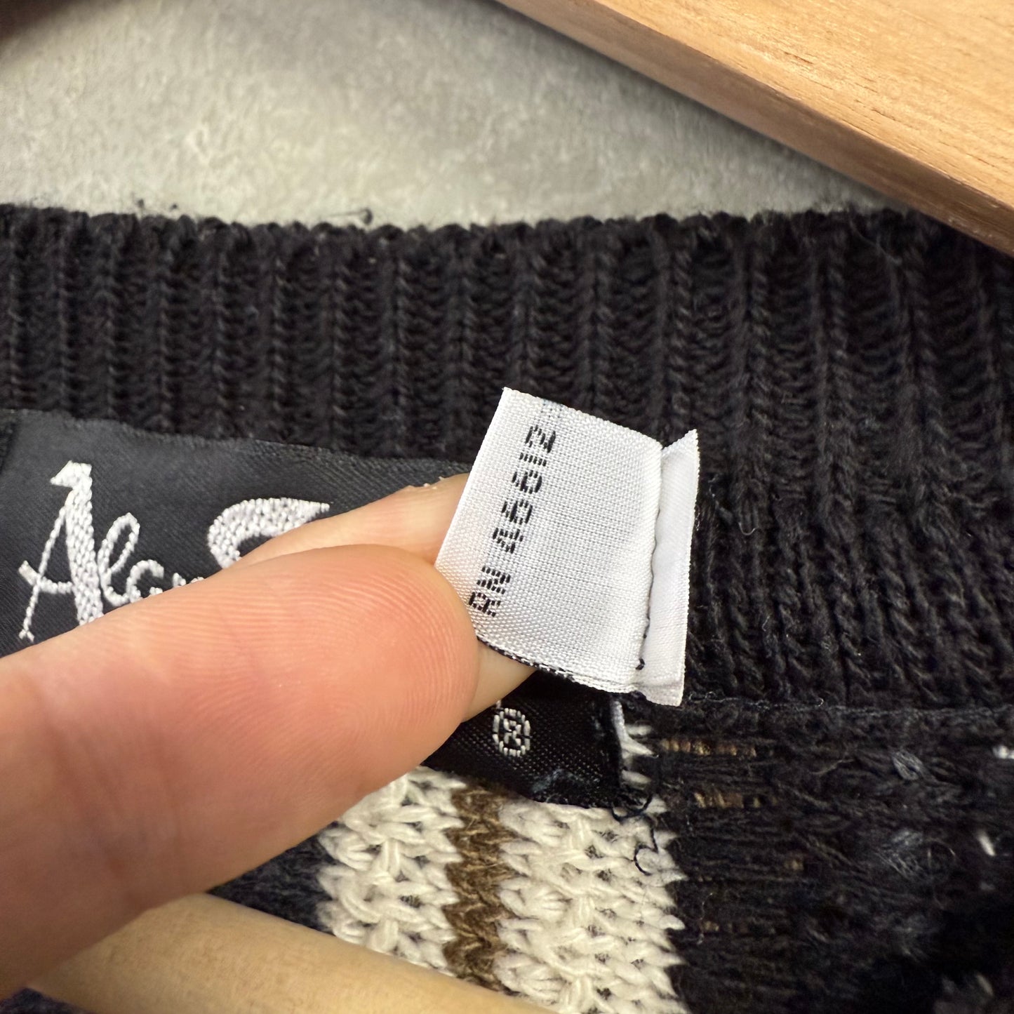 Alan Stuart USA製 3Dニットセーター 手編み