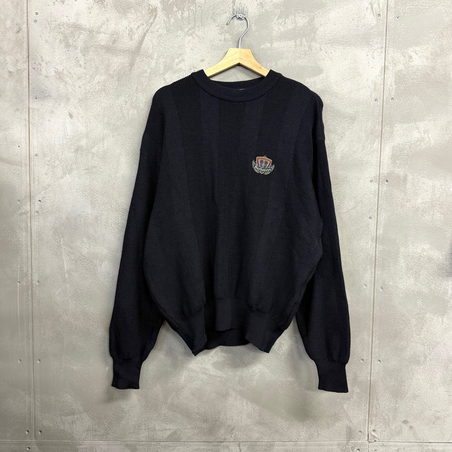 90's burberrys' 日本製 ニットセーター 羊毛 バーバリー