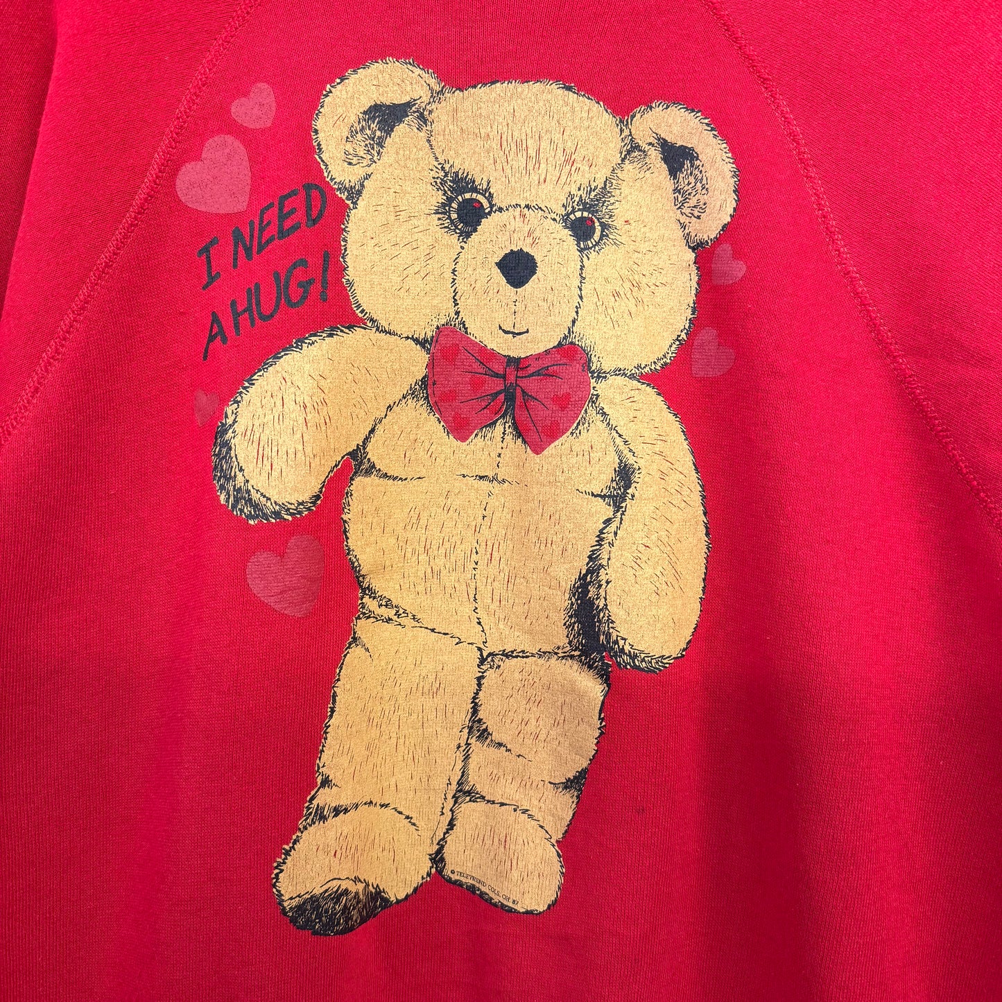 80's TULTEX USA製 スウェット トレーナー 熊 アニマル 動物