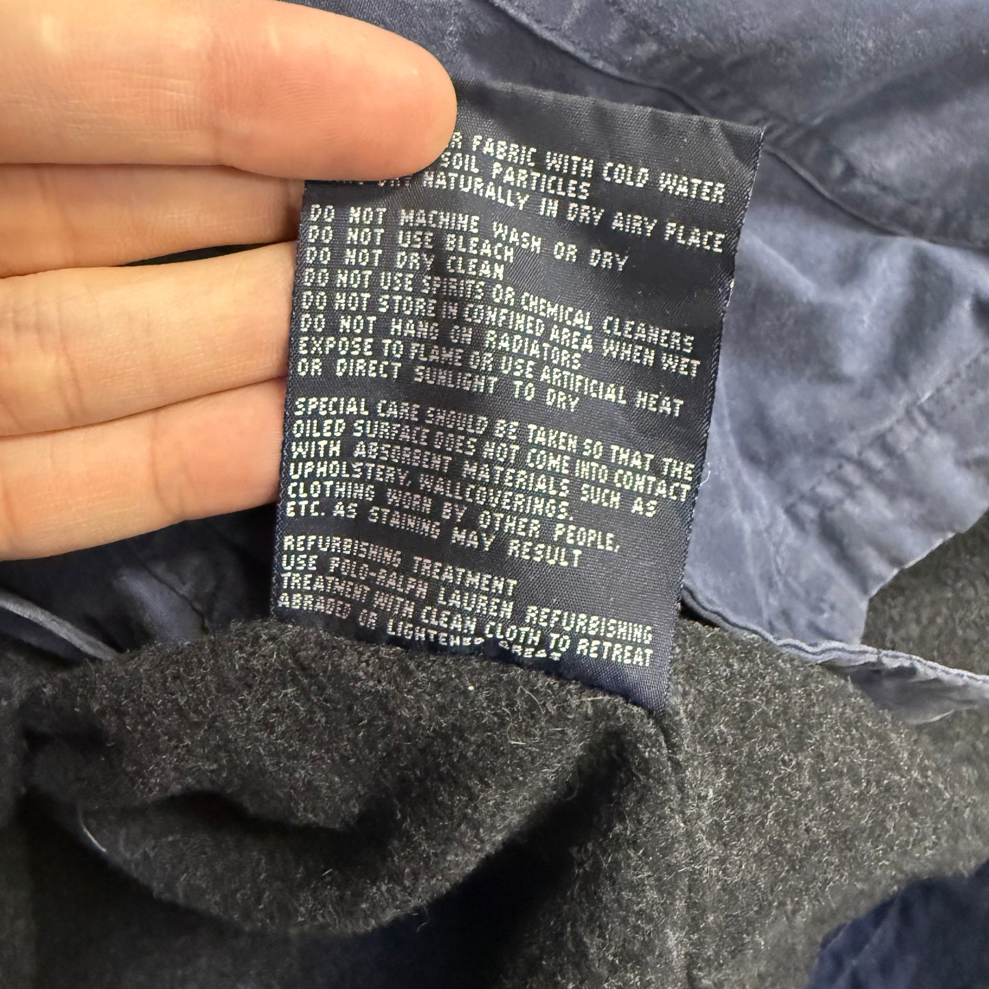 90's POLO by RALPH LAUREN オイルドジャケット コーデュロイ襟